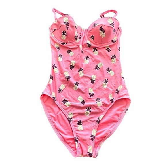 Kate Spade Apricot Sorbet Pineapple One Piece Swimsuit XS - Picture 13 of 13